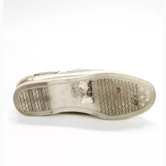 WHITE MOUNTAIN GOLD METALLIC LEATHER LACE UP 6.5 - Picture 5 of 6